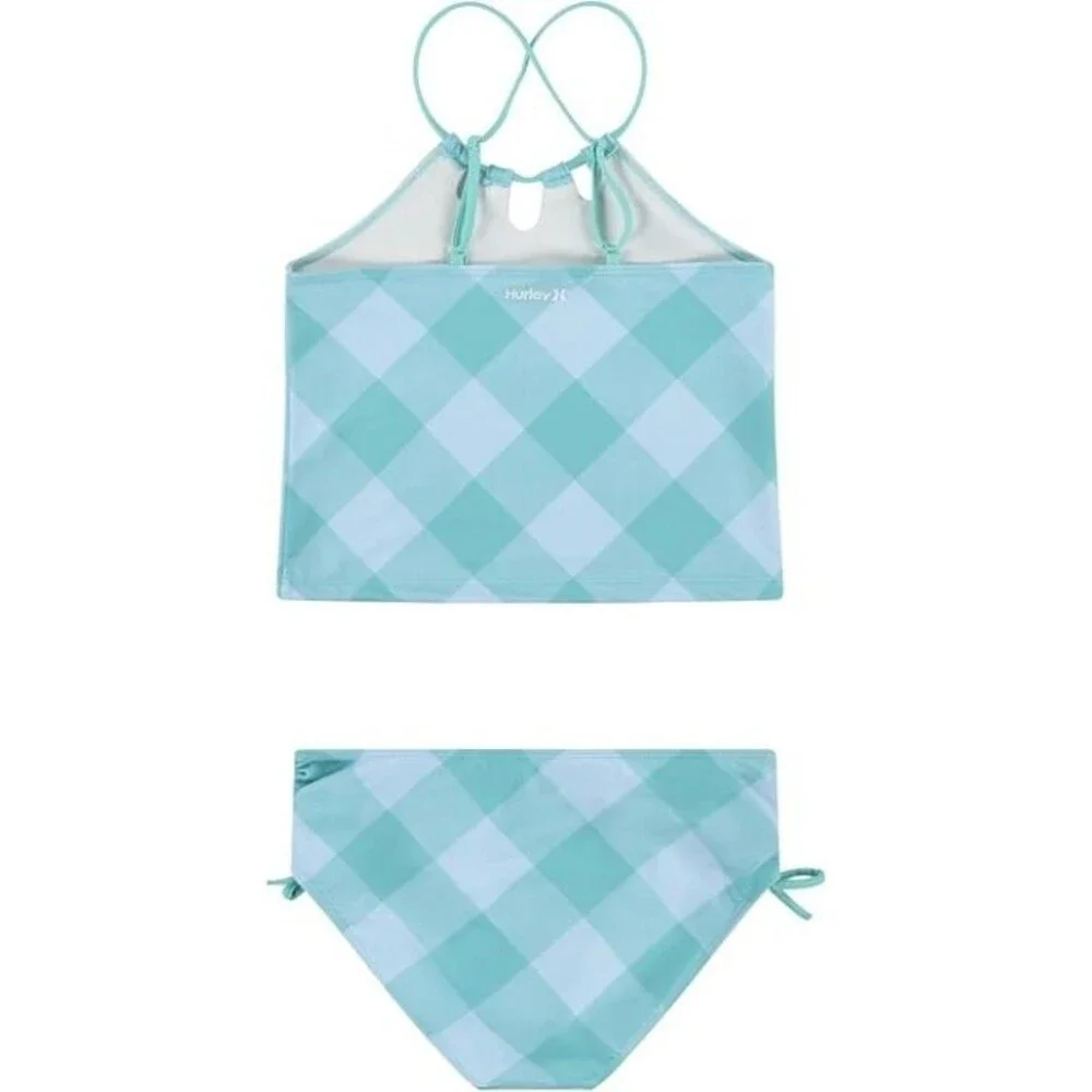 Hurley Girls' 2-Piece Tankini Swim Suit SZ 8